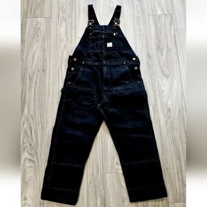 Carhartt Bib Overalls Mens Size 38x30 Black